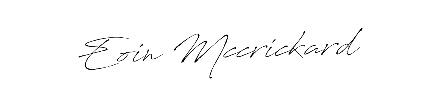 Antro_Vectra is a professional signature style that is perfect for those who want to add a touch of class to their signature. It is also a great choice for those who want to make their signature more unique. Get Eoin Mccrickard name to fancy signature for free. Eoin Mccrickard signature style 6 images and pictures png