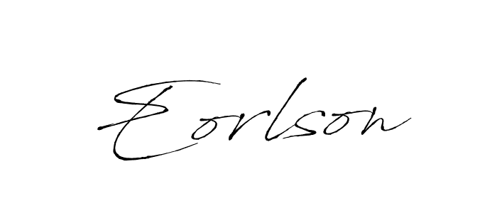 Make a beautiful signature design for name Eorlson. With this signature (Antro_Vectra) style, you can create a handwritten signature for free. Eorlson signature style 6 images and pictures png