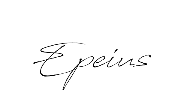 Design your own signature with our free online signature maker. With this signature software, you can create a handwritten (Antro_Vectra) signature for name Epeius. Epeius signature style 6 images and pictures png