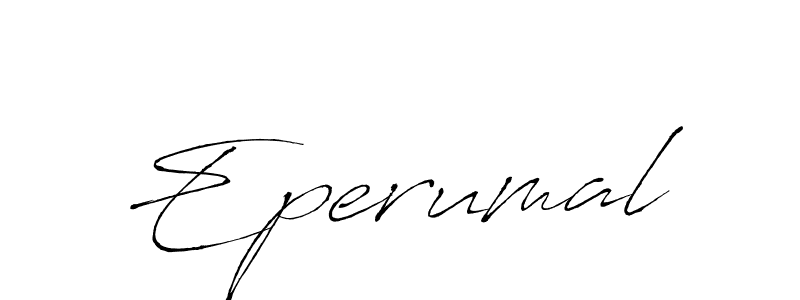 Design your own signature with our free online signature maker. With this signature software, you can create a handwritten (Antro_Vectra) signature for name Eperumal. Eperumal signature style 6 images and pictures png