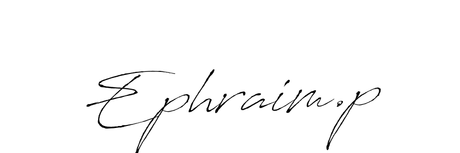 How to make Ephraim.p name signature. Use Antro_Vectra style for creating short signs online. This is the latest handwritten sign. Ephraim.p signature style 6 images and pictures png