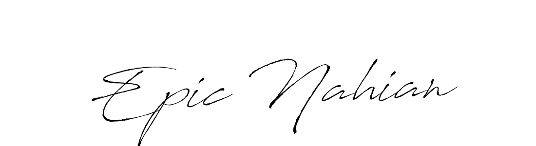 Also we have Epic Nahian name is the best signature style. Create professional handwritten signature collection using Antro_Vectra autograph style. Epic Nahian signature style 6 images and pictures png