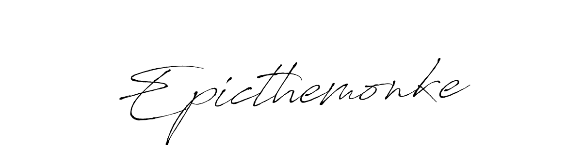 You should practise on your own different ways (Antro_Vectra) to write your name (Epicthemonke) in signature. don't let someone else do it for you. Epicthemonke signature style 6 images and pictures png