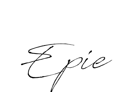 Epie stylish signature style. Best Handwritten Sign (Antro_Vectra) for my name. Handwritten Signature Collection Ideas for my name Epie. Epie signature style 6 images and pictures png