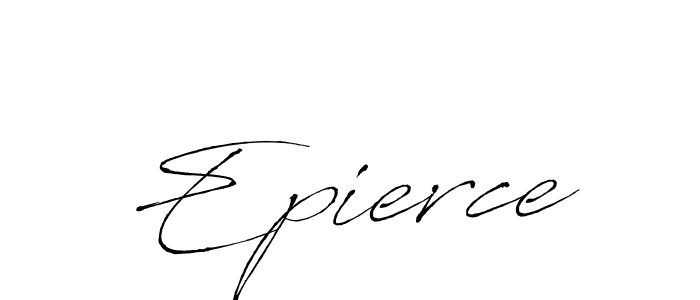 How to make Epierce name signature. Use Antro_Vectra style for creating short signs online. This is the latest handwritten sign. Epierce signature style 6 images and pictures png