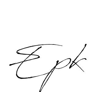 You should practise on your own different ways (Antro_Vectra) to write your name (Epk) in signature. don't let someone else do it for you. Epk signature style 6 images and pictures png