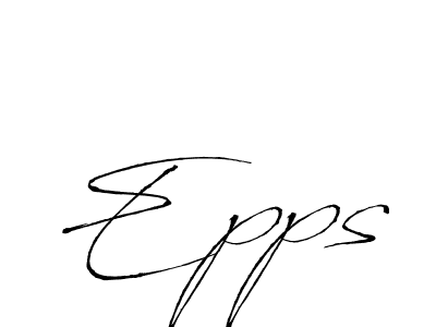 Epps stylish signature style. Best Handwritten Sign (Antro_Vectra) for my name. Handwritten Signature Collection Ideas for my name Epps. Epps signature style 6 images and pictures png