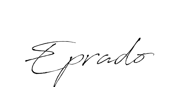 Make a beautiful signature design for name Eprado. With this signature (Antro_Vectra) style, you can create a handwritten signature for free. Eprado signature style 6 images and pictures png