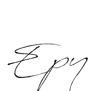 Use a signature maker to create a handwritten signature online. With this signature software, you can design (Antro_Vectra) your own signature for name Epy. Epy signature style 6 images and pictures png