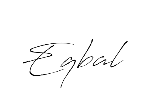 Use a signature maker to create a handwritten signature online. With this signature software, you can design (Antro_Vectra) your own signature for name Eqbal. Eqbal signature style 6 images and pictures png