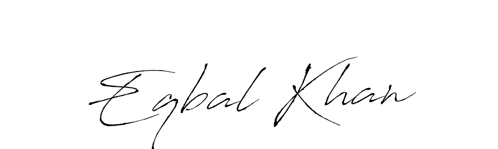 Use a signature maker to create a handwritten signature online. With this signature software, you can design (Antro_Vectra) your own signature for name Eqbal Khan. Eqbal Khan signature style 6 images and pictures png