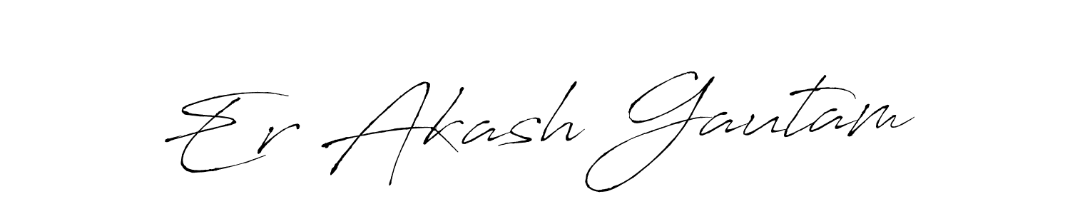 Antro_Vectra is a professional signature style that is perfect for those who want to add a touch of class to their signature. It is also a great choice for those who want to make their signature more unique. Get Er Akash Gautam name to fancy signature for free. Er Akash Gautam signature style 6 images and pictures png