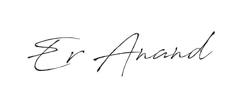 Use a signature maker to create a handwritten signature online. With this signature software, you can design (Antro_Vectra) your own signature for name Er Anand. Er Anand signature style 6 images and pictures png