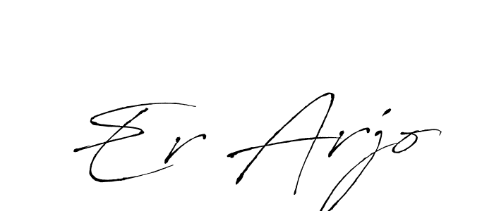 Create a beautiful signature design for name Er Arjo. With this signature (Antro_Vectra) fonts, you can make a handwritten signature for free. Er Arjo signature style 6 images and pictures png
