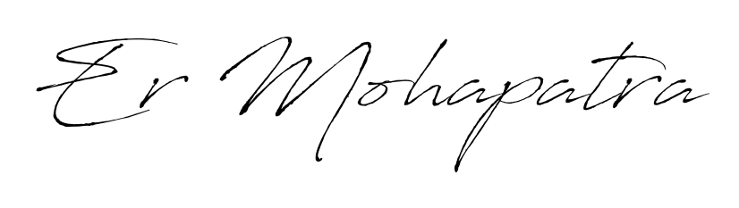Generate high-definition signature styles for Er Mohapatra. The Antro_Vectra typeface ensures crisp legibility and sophisticated design. Er Mohapatra signature style 6 images and pictures png