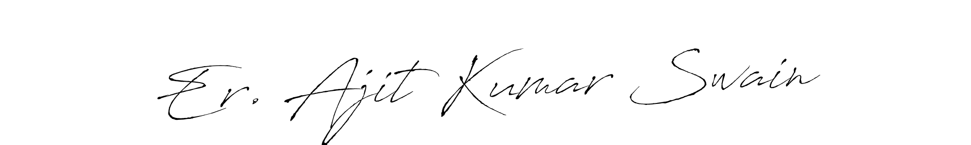 You should practise on your own different ways (Antro_Vectra) to write your name (Er. Ajit Kumar Swain) in signature. don't let someone else do it for you. Er. Ajit Kumar Swain signature style 6 images and pictures png