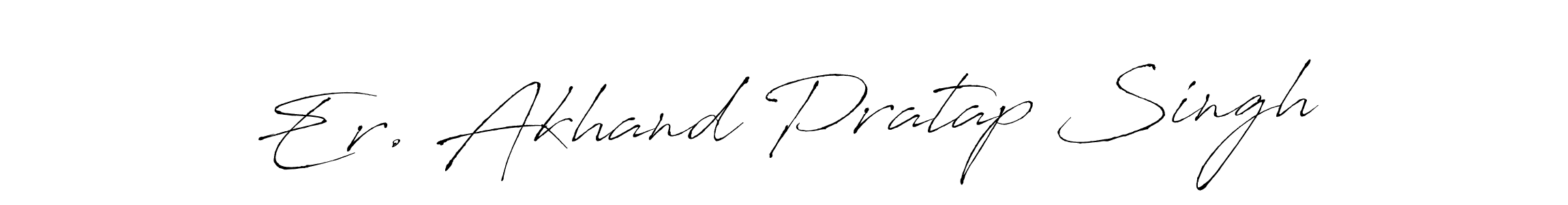 How to make Er. Akhand Pratap Singh name signature. Use Antro_Vectra style for creating short signs online. This is the latest handwritten sign. Er. Akhand Pratap Singh signature style 6 images and pictures png