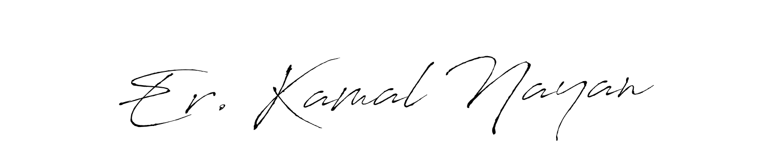 How to make Er. Kamal Nayan signature? Antro_Vectra is a professional autograph style. Create handwritten signature for Er. Kamal Nayan name. Er. Kamal Nayan signature style 6 images and pictures png