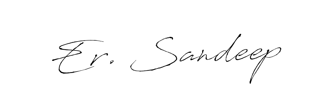 Make a beautiful signature design for name Er. Sandeep. With this signature (Antro_Vectra) style, you can create a handwritten signature for free. Er. Sandeep signature style 6 images and pictures png