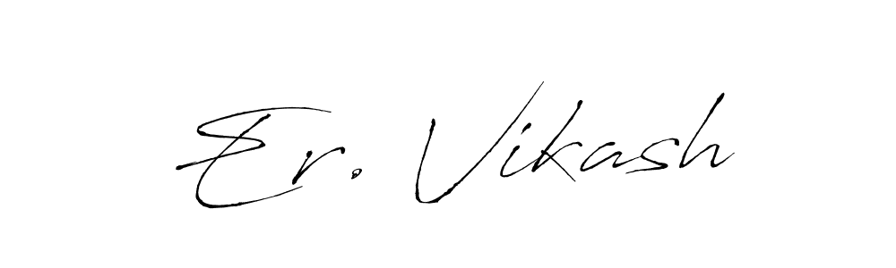 Make a beautiful signature design for name Er. Vikash. With this signature (Antro_Vectra) style, you can create a handwritten signature for free. Er. Vikash signature style 6 images and pictures png