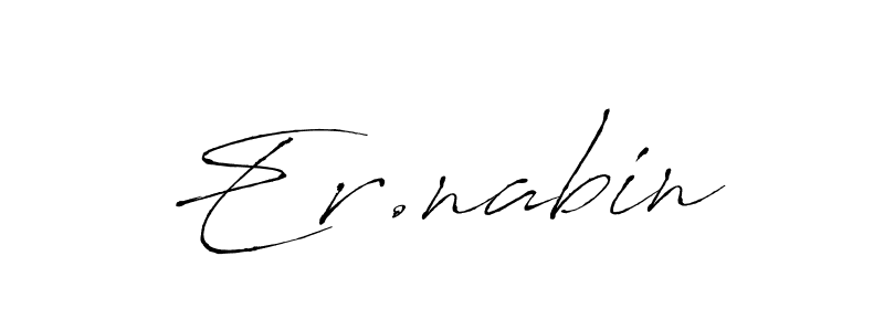 Make a beautiful signature design for name Er.nabin. With this signature (Antro_Vectra) style, you can create a handwritten signature for free. Er.nabin signature style 6 images and pictures png