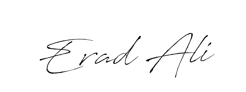 Make a beautiful signature design for name Erad Ali. With this signature (Antro_Vectra) style, you can create a handwritten signature for free. Erad Ali signature style 6 images and pictures png