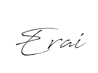 You should practise on your own different ways (Antro_Vectra) to write your name (Erai) in signature. don't let someone else do it for you. Erai signature style 6 images and pictures png