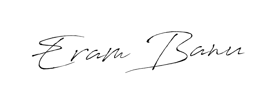 The best way (Antro_Vectra) to make a short signature is to pick only two or three words in your name. The name Eram Banu include a total of six letters. For converting this name. Eram Banu signature style 6 images and pictures png