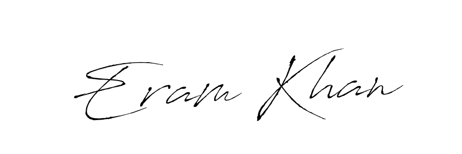 Similarly Antro_Vectra is the best handwritten signature design. Signature creator online .You can use it as an online autograph creator for name Eram Khan. Eram Khan signature style 6 images and pictures png
