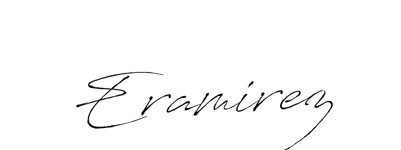 How to make Eramirez name signature. Use Antro_Vectra style for creating short signs online. This is the latest handwritten sign. Eramirez signature style 6 images and pictures png