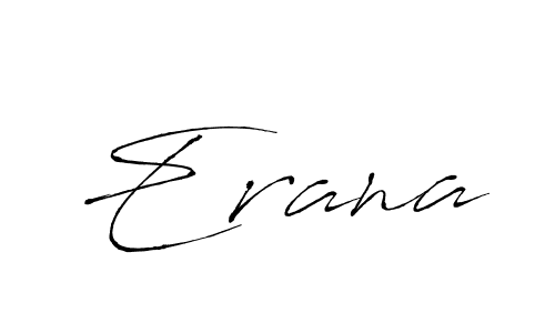 How to make Erana name signature. Use Antro_Vectra style for creating short signs online. This is the latest handwritten sign. Erana signature style 6 images and pictures png