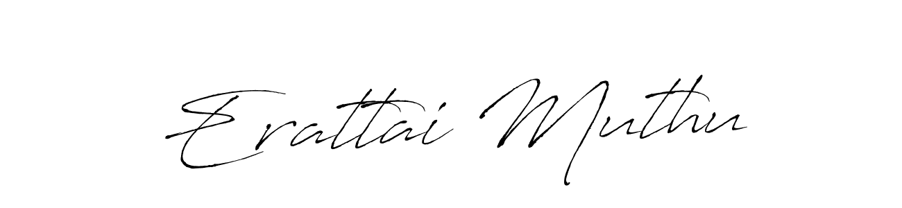 if you are searching for the best signature style for your name Erattai Muthu. so please give up your signature search. here we have designed multiple signature styles  using Antro_Vectra. Erattai Muthu signature style 6 images and pictures png