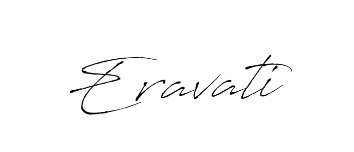 The best way (Antro_Vectra) to make a short signature is to pick only two or three words in your name. The name Eravati include a total of six letters. For converting this name. Eravati signature style 6 images and pictures png