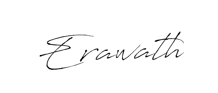 Make a beautiful signature design for name Erawath. With this signature (Antro_Vectra) style, you can create a handwritten signature for free. Erawath signature style 6 images and pictures png