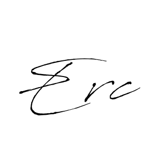 Design your own signature with our free online signature maker. With this signature software, you can create a handwritten (Antro_Vectra) signature for name Erc. Erc signature style 6 images and pictures png