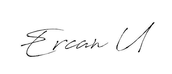 How to Draw Ercan U signature style? Antro_Vectra is a latest design signature styles for name Ercan U. Ercan U signature style 6 images and pictures png