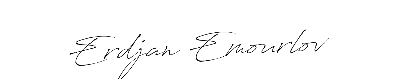 Erdjan Emourlov stylish signature style. Best Handwritten Sign (Antro_Vectra) for my name. Handwritten Signature Collection Ideas for my name Erdjan Emourlov. Erdjan Emourlov signature style 6 images and pictures png