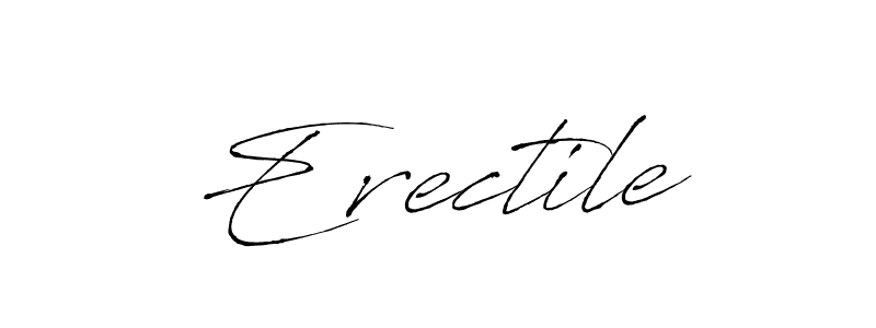 Create a beautiful signature design for name Erectile. With this signature (Antro_Vectra) fonts, you can make a handwritten signature for free. Erectile signature style 6 images and pictures png