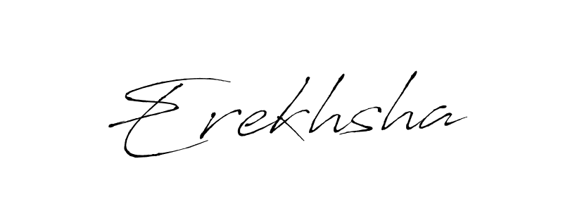 It looks lik you need a new signature style for name Erekhsha. Design unique handwritten (Antro_Vectra) signature with our free signature maker in just a few clicks. Erekhsha signature style 6 images and pictures png