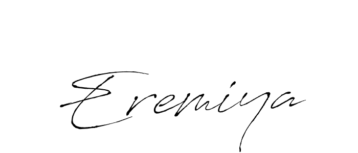 How to make Eremiya signature? Antro_Vectra is a professional autograph style. Create handwritten signature for Eremiya name. Eremiya signature style 6 images and pictures png