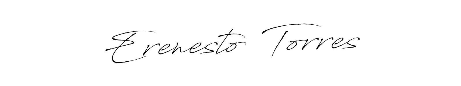 if you are searching for the best signature style for your name Erenesto  Torres. so please give up your signature search. here we have designed multiple signature styles  using Antro_Vectra. Erenesto  Torres signature style 6 images and pictures png