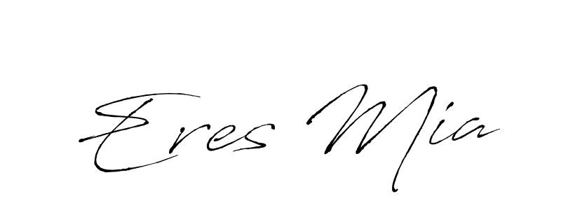 The best way (Antro_Vectra) to make a short signature is to pick only two or three words in your name. The name Eres Mia include a total of six letters. For converting this name. Eres Mia signature style 6 images and pictures png