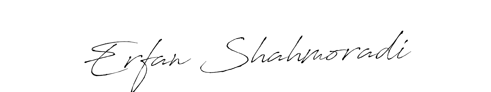 Erfan Shahmoradi stylish signature style. Best Handwritten Sign (Antro_Vectra) for my name. Handwritten Signature Collection Ideas for my name Erfan Shahmoradi. Erfan Shahmoradi signature style 6 images and pictures png