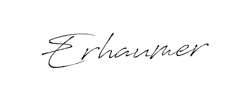 Erhaumer stylish signature style. Best Handwritten Sign (Antro_Vectra) for my name. Handwritten Signature Collection Ideas for my name Erhaumer. Erhaumer signature style 6 images and pictures png