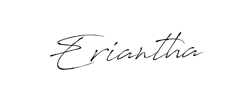 How to make Eriantha signature? Antro_Vectra is a professional autograph style. Create handwritten signature for Eriantha name. Eriantha signature style 6 images and pictures png