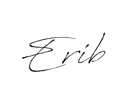 Create a beautiful signature design for name Erib. With this signature (Antro_Vectra) fonts, you can make a handwritten signature for free. Erib signature style 6 images and pictures png