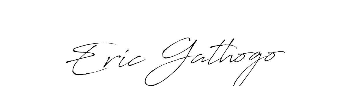 Eric Gathogo stylish signature style. Best Handwritten Sign (Antro_Vectra) for my name. Handwritten Signature Collection Ideas for my name Eric Gathogo. Eric Gathogo signature style 6 images and pictures png