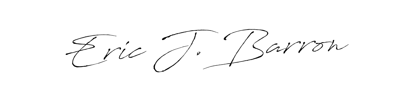 Eric J. Barron stylish signature style. Best Handwritten Sign (Antro_Vectra) for my name. Handwritten Signature Collection Ideas for my name Eric J. Barron. Eric J. Barron signature style 6 images and pictures png