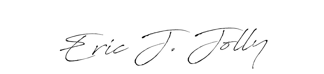Create a beautiful signature design for name Eric J. Jolly. With this signature (Antro_Vectra) fonts, you can make a handwritten signature for free. Eric J. Jolly signature style 6 images and pictures png