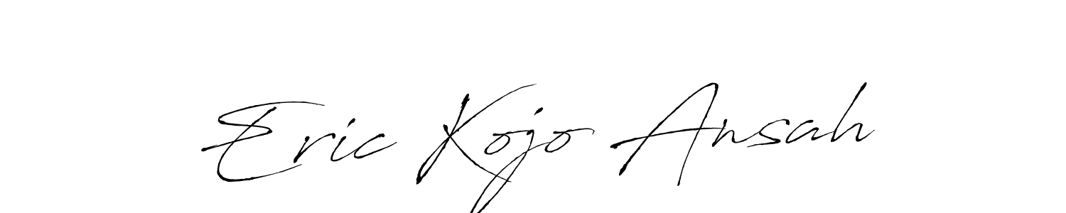 Design your own signature with our free online signature maker. With this signature software, you can create a handwritten (Antro_Vectra) signature for name Eric Kojo Ansah. Eric Kojo Ansah signature style 6 images and pictures png